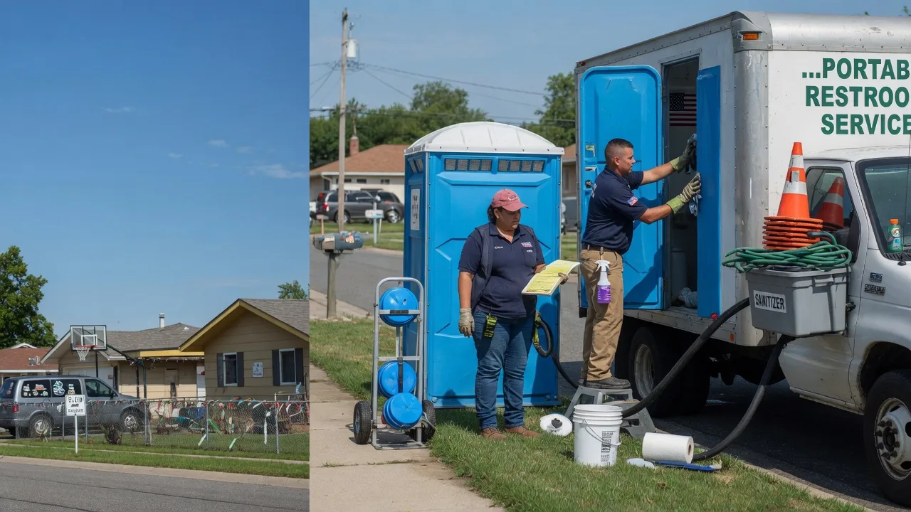Portable Toilet Rental in Oakford, IL near me